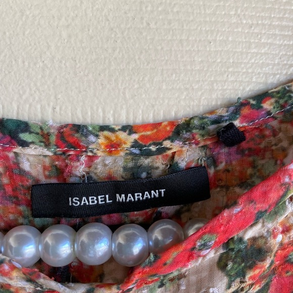 Isabel Marant etoile silk floral summer blouse - Picture 7 of 11